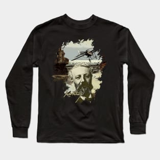 Sci-Fi Visionary - Jules Verne Aeronautical Vehicle 2 Long Sleeve T-Shirt